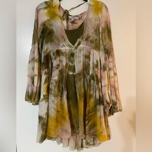 Long sleeve flowing dress